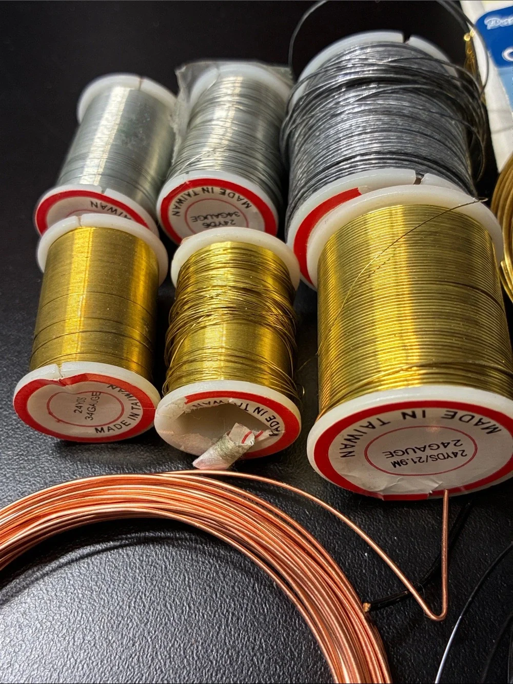 Craft Designer Brass & Metallic Wire Bundle - Gold, Silver, Copper, Black